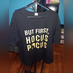 Halloween But First, Hocus Pocus Women's 2XL Black T-Shirt Pre-owned